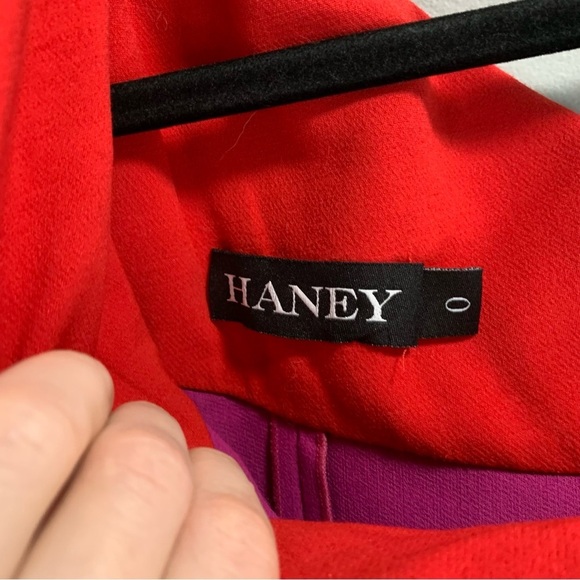 HANEY BRIANA ONE SHOULDER DRESS WITH RUCHED SLEEVE - Picture 8 of 8